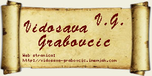 Vidosava Grabovčić vizit kartica
